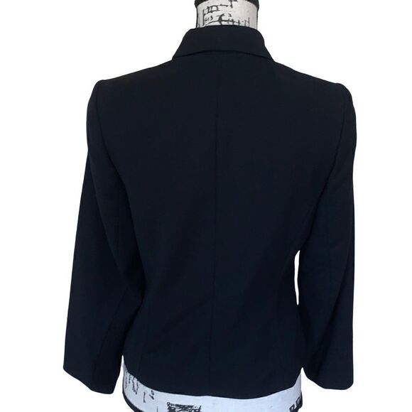 TALBOTS fitted black business blazer jacket 4 - Picture 2 of 6